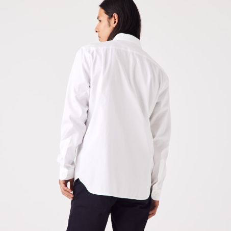 Camicia Maniche Lunghe Uomo Lacoste CH2933 001 Blanc