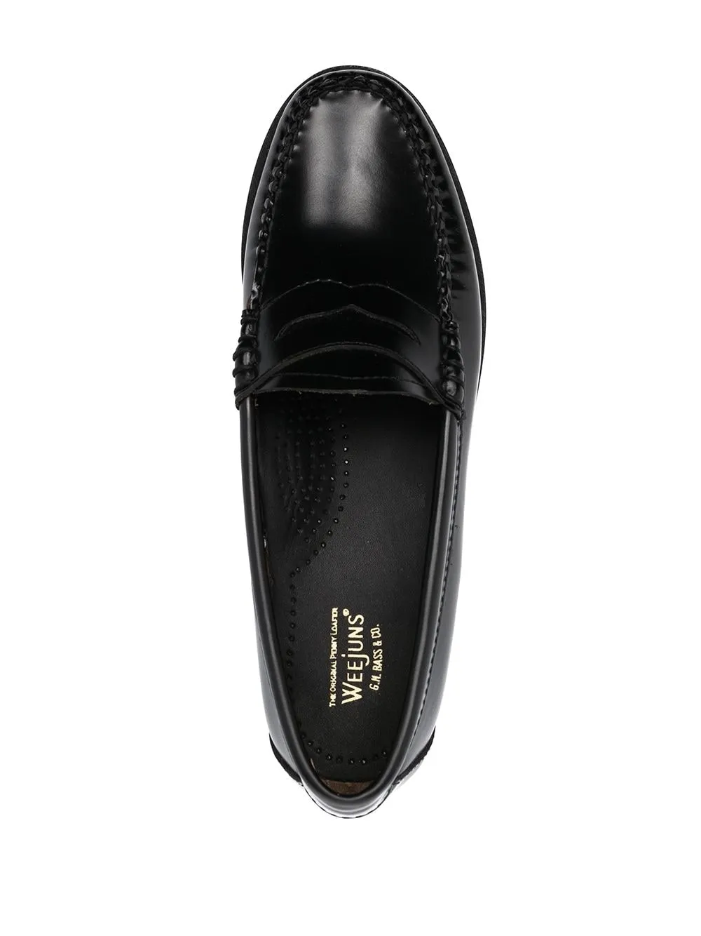 Mocassini penny slip-on in nero - donna
